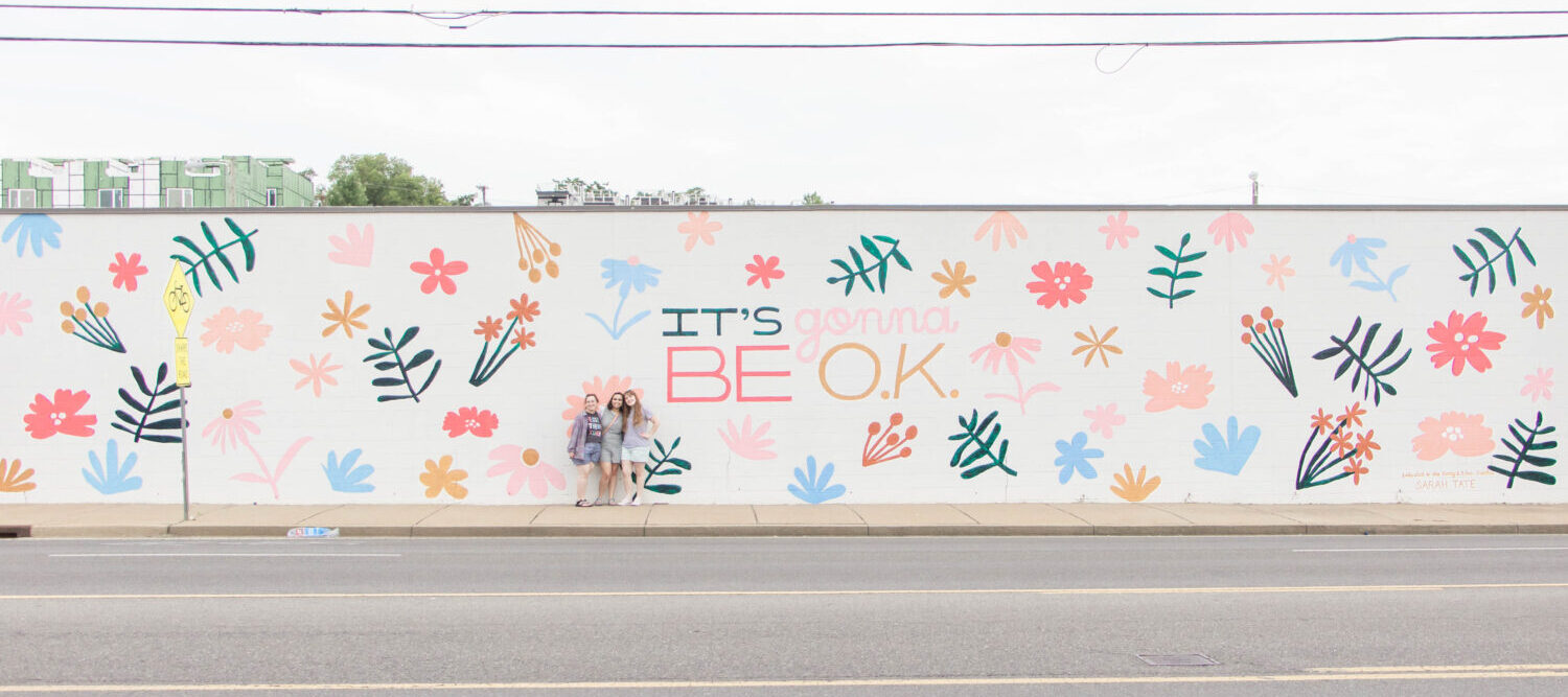 Nashville Tennessee street art you don't want to miss - Off the Wall Charlotte Avenue It's gonna be OK mural